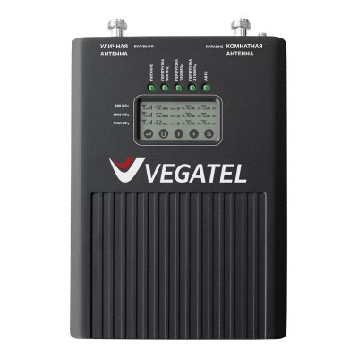 Репитер VEGATEL VT3-900E/1800/3G (LED) для усиления сотовой связи и мобильного интернета