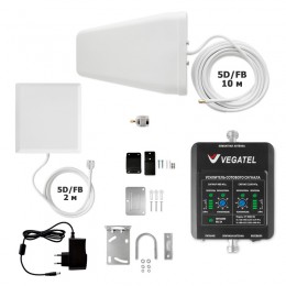 Комплект VEGATEL VT-900E/3G-kit (дом, LED) усилитель сотовой связи и 3G интернета для дома