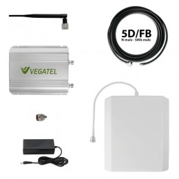 Комплект VEGATEL VT-1800/3G-kit усилитель сотовой связи и мобильного 3G интернета