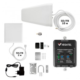 Комплект VEGATEL VT-3G-kit (дом, LED) усилитель сигнала 3G для дома