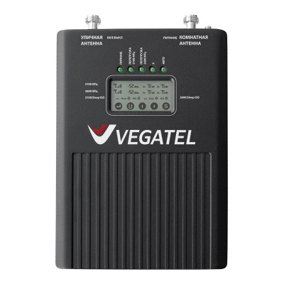 Репитер VEGATEL VT3-3G/4G (LED) для усиления сотовой связи 3G и 4G
