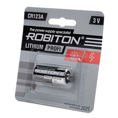 Батарейка Robiton 3V CR123A Lithium Profi