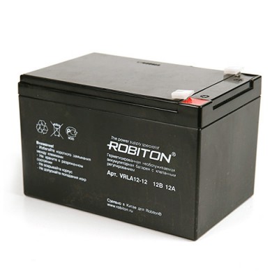 Аккумулятор ROBITON 12В., 12,0A., VRLA12-12