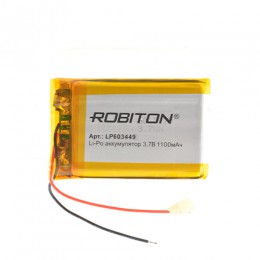 Аккумулятор ROBITON 3.7V 1100мА LP603449 Li-Po с защитой