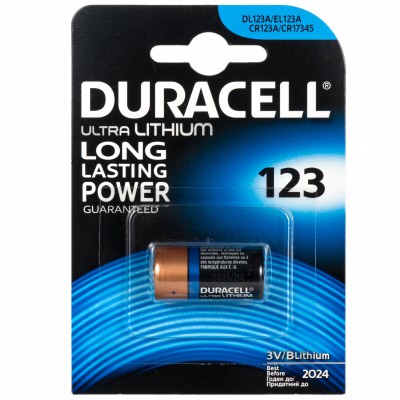 Батарейка Duracell Ultra 3V CR123A